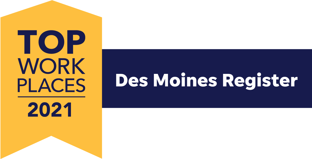TWP_Des_Moines_Portrait_2021_AW Des Moines Register's 2021 Top Workplace Award badge